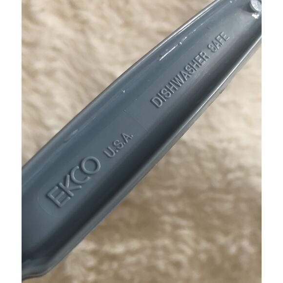 Vintage Ekco Ladle Blue Plastic Soup Spoon Dipper Cooking Utensil Kitchen USA - Picture 5 of 5